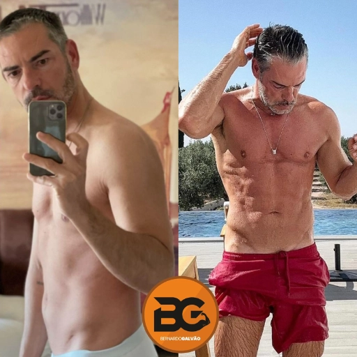 foto de atleta antes e depois de passar pelo programa de transformação corporal